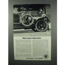 1960 Texaco Gasoline Ad - What Torque Really Means