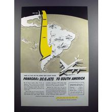 1960 Panagra Airways Ad - DC-8 Jets to South America