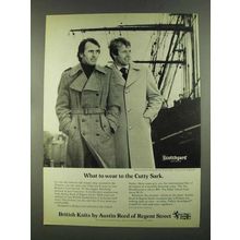 1972 Austin Reed British Knits Ad - Wear to Cutty Sark