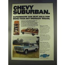 1977 Chevy Suburban Ad - Superwagon Can Seat More