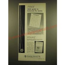 1966 Scientific Anglers Fly Tackle Ad - balanced fly tackle