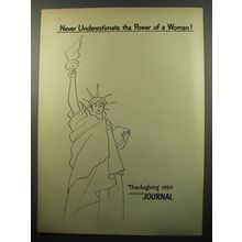 1950 Ladies' Home Journal Magazine Ad - Power of a Woman - Statue of Liberty