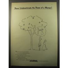 1950 Ladies' Home Journal Magazine Ad - Never Underestimate Power of a Woman