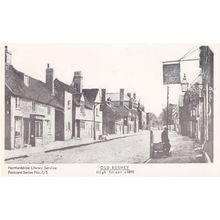Old Bushey High Street 1907 Bell Pub Hertfordshire Postcard