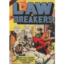 Law Breakers Plastic Surgery Disaster 1950s Comic Book Postcard