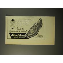 1954 Allen-Edmonds Shoes Ad - Hard-Headed Harry Hardwick