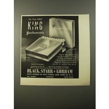 1954 Black, Starr & Gorham Cigarette Cases Ad - For King Size Parliaments