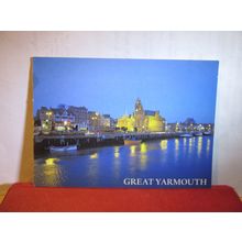 THE QUAY BY NIGHT, GREAT YARMOUTH, NORFOLK used postcard 2008 pm =