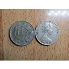 Australia 1974 10 Cents Coin
