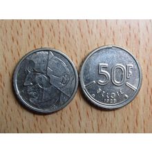 Belgium 1989 50 Frank Belgie (Dutch - Flemish Text) Coin