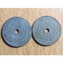 Belgium 1942 10 Centime Belgique (French Text) Coin