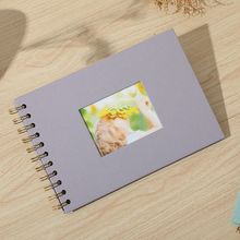 Woodside Home Living Spiral Bound Scrap Book Style Photo Album - 21.5cm x 15cm -