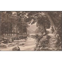 Footpath from Watersmeet, Lynmouth, Devon, 1923 - Frith's Postcard