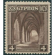 Cyprus 1928 4pi deep brown SG127 unused
