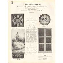 american bronze company 1938 ornamental architectural vintage catalog