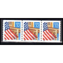 2914v 32c U.S. Flag Over Porch Very Fine MNH PNC S11111/3 #on# Z5470