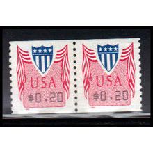 CVP33 20c Shield Very Fine MNH Pair PA5036