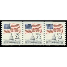 2115 22c U.S. Flag Very Fine MNH PNC 2/3 R0647
