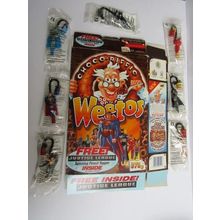 Weetabix 2003 Weetos Empty Cereal Box Justice League Set of 7 Pencil Toppers