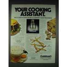 1985 Cuisinart Food Processor Ad - Cooking Assistant