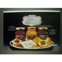1985 Crosse & Blackwell Ad - Strawberry, Boysenberry Preserves, Orange Marmalade