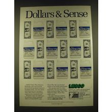 1990 Lesco Three-Way Selective Herbicide Ad - Dollars & Sense