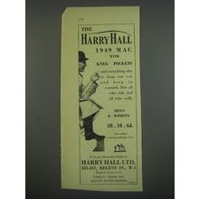 1949 Harry Hall Mac with knee pockets Ad