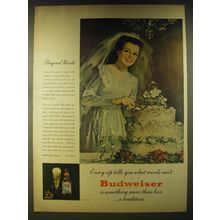 1946 Budweiser Beer Ad - Beyond Words