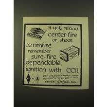 1967 Cascade Cartridge Inc. CCI Primers Advertisement - If you reload