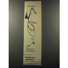 1953 Andrew Geller Shoes Ad - Plaza Debs New Year Openings