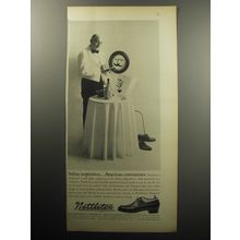 1957 Nettleton Espresso Shoes Ad - Italian inspiration.. American convenience