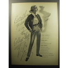 1957 Lord & Taylor Advertisement - Sweater, Shirt and Pants by Bill Atkinson