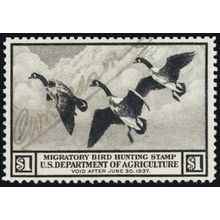 RW3, Used $1 VF Duck Stamp SCV $100.00 * Stuart Katz