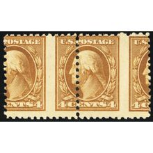 503, Mint NH 4¢ - Misperforation Error Pair - Stuart Katz