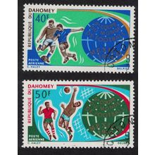 Dahomey World Cup Football Championship Mexico 2v 1970 CTO SG#398-400