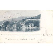 Pension Zimmerman Thunersee Switzerland Rare 1902 Postcard