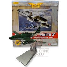 ME 262A-1A "WHITE 3" ADOLF GALLAND MUNICH-RIEM GERMANY 1945 - CORGI US35704 1/72