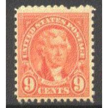 641 9c Thomas Jefferson Barely Clears MNH Q1820