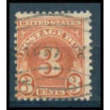 Used J82 3c Postage Due Average WA1357