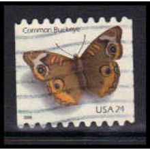 Used 4002 24c Buckeye Butterfly Fine W4909