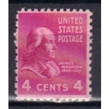 808 4c James Madison Barely Clears MNH B0122
