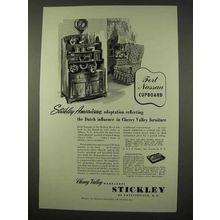 1954 Stickley Fort Nassau Cupboard Ad - Dutch Influence