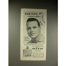 1963 Mennen Afta After Shave Lotion Ad - Sam Huff