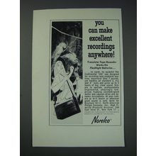 1963 Norelco Transistor Tape Recorder Ad - You can make excellent recordings