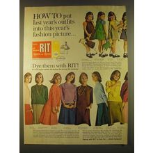 1963 RIT Tints and Dyes Ad - last year's outfits this year's Fashion Picture