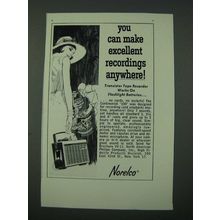 1963 Norelco Transistor Tape Recorder Ad - Make Excellent Recordings
