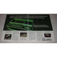1979 RCA Selectavision 600 VCR Ad - The Next Step