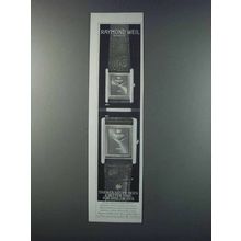 1981 Raymond Weil 9006 and 9007 Watches Ad