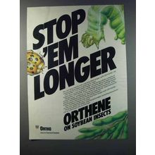 1981 Ortho Orthene Insecticide Ad - Stop 'Em Longer