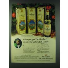 1989 Glenlivet Scotch Ad - When you give The Glenlivet, you give the father
